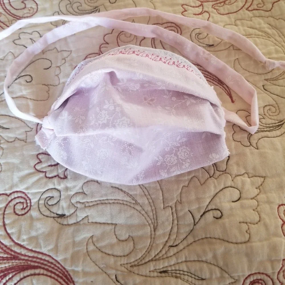 Kid Size Mask w/ Copper/Silver Filters-Pink Eyelet